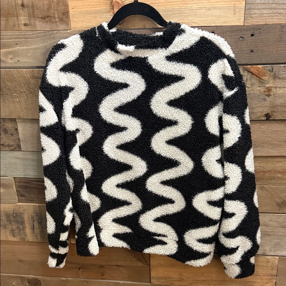 ASOS Black and Cream Zigzag Women’s Sweater